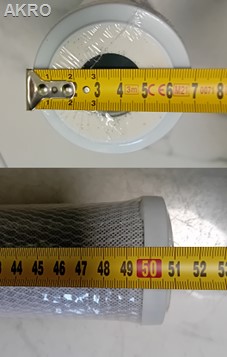 FILTR WKŁAD WĘGLOWY SPIEKANY SLIM 20"